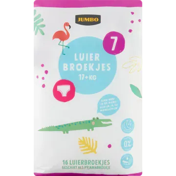 Jumbo Luierbroekjes Maat 7 17+ kg 16 Stuks