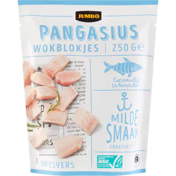 Jumbo Pangasius Wokblokjes 250 g