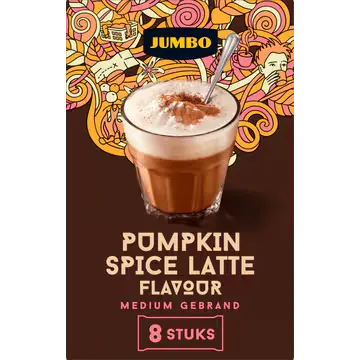 Jumbo Pumpkin Spice Latte 8 stuks