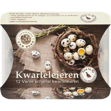 Merkloos Jumbo Scharrel Kwarteleieren 12 Stuks
