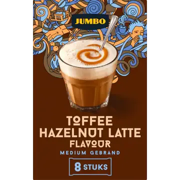 Jumbo Toffee Hazelnut Latte Flavour 8 Stuks