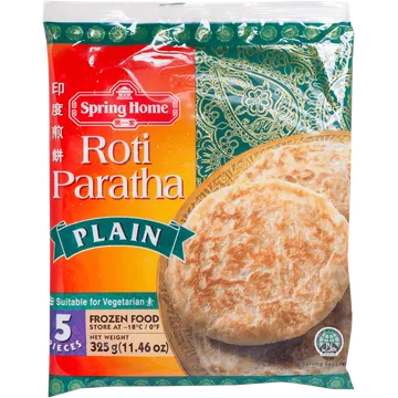 Spring Home Roti Paratha Plain 5 Stuks 325g