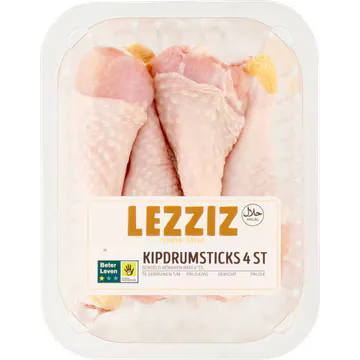 Lezziz Kipdrumsticks Halal 4 Stuks