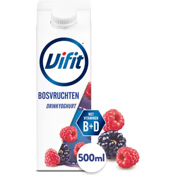 Vifit drinkyoghurt bosvruchten 500 ml