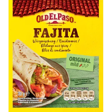 Old El Paso Kruidenmix Fajitas Original Mild 30 g
