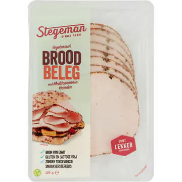 Stegeman Vegetarisch Broodbeleg met Mediterraanse Kruiden 100 g