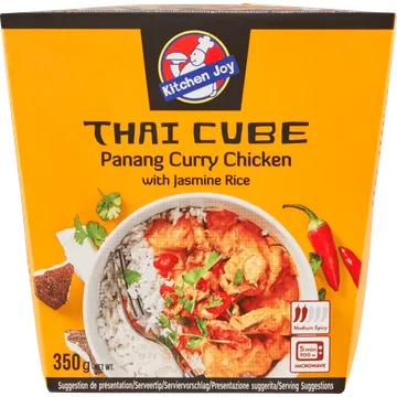 Kitchen Joy Thai Cube Thai Cube Panang Curry met Jasmijnrijst 350g