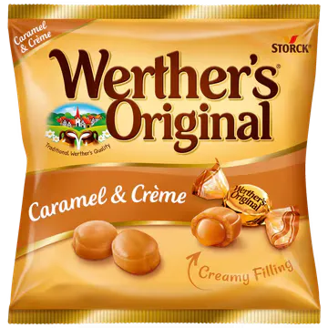 Werther's Original Roomsnoepjes Caramel & Crème Zak, 150 gram