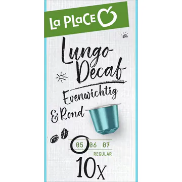 La Place Lungo Decaf Nespresso Koffiecups 10 Stuks