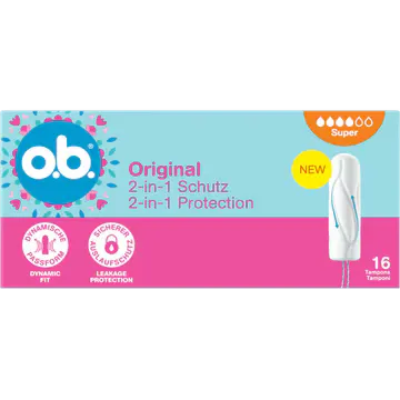 O.B. Original 2-in-1 Bescherming Tampons 16 Stuks