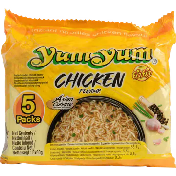 Yum Yum Asian Cuisine Chicken Flavour 5 x 60 g