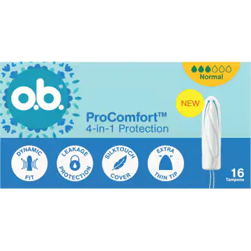 o.b. ProComfort 4-in-1 Protection Normal Tampons 16 Stuks
