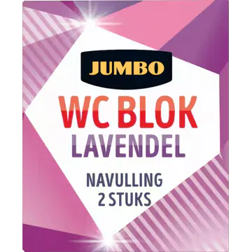 Jumbo WC Blok Lavendel Navulling 2 x 40 g