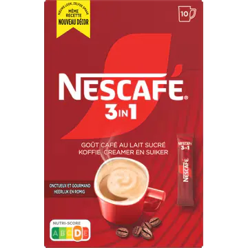 Nescafé 3in1 Oploskoffie - 10 Stuks