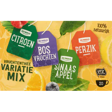 Jumbo Vruchtenthee Variatie Mix 20 Stuks