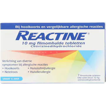 Reactine FOH tabletten 10mg 7st