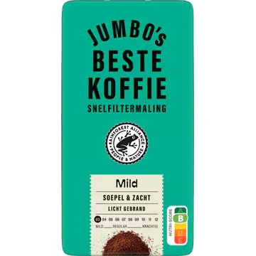 Jumbo's Beste Koffie Snelfiltermaling Mild 250 g