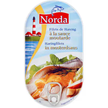 Norda Haringfilets in Mosterdsaus 200 g