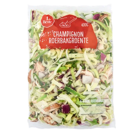 1 de Beste Champignon roerbakgroente