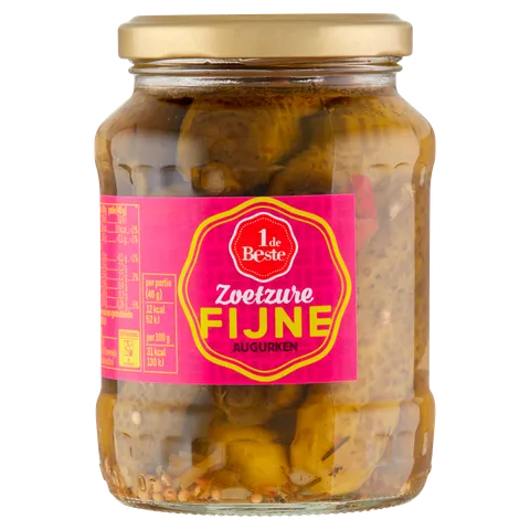 1 de Beste Augurken fijn-zoetzuur