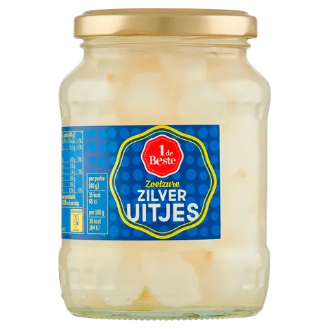 1 de Beste Zilveruitjes zoetzuur