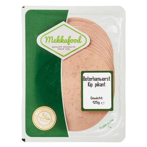 Mekkafood Kipboterhamworst pikant
