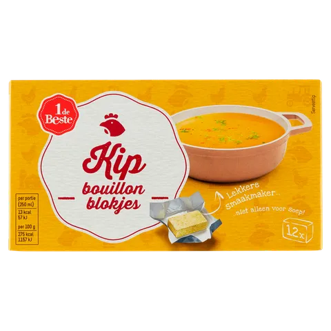 1 de Beste Bouillonblokjes kip 12 stuks