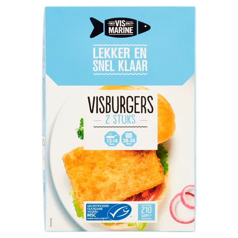 Vis Marine Visburgers 2 stuks