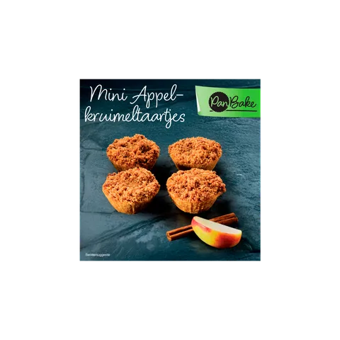 Pan-bake Appelkruimeltaart 4 st.