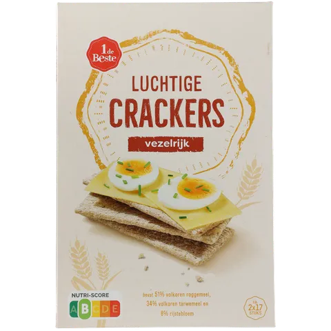 1 de Beste Luchtige crackers volkoren