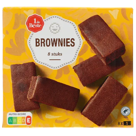 1 de Beste Brownieblokjes 8 st.