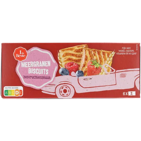 1 de Beste Meergranenbiscuit bosvruchten