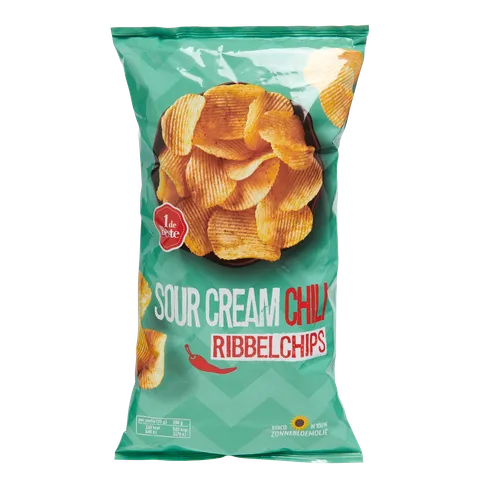 1 de Beste Ribbelchips sour cream chili