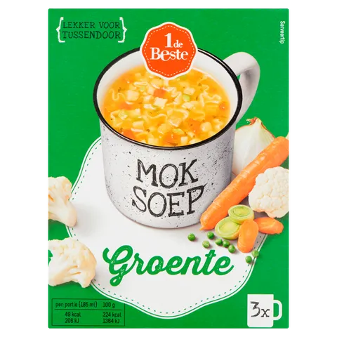 1 de Beste Mok soep groentesoep 3 st.