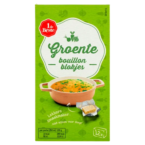1 de Beste Bouillonblokjes groente 12 stuks