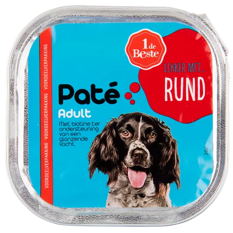 1 de Beste Hond pate met rund