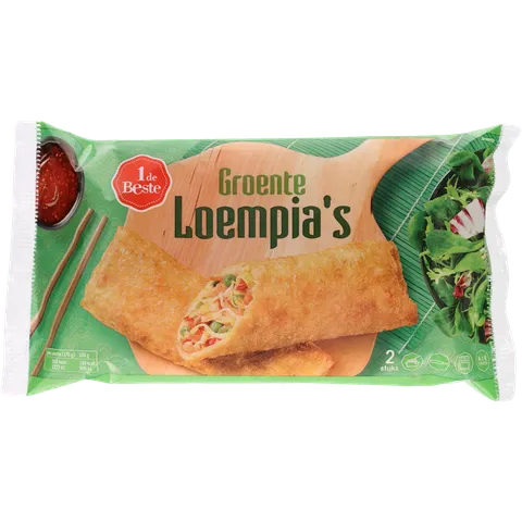 1 de Beste Loempia groente 2 stuks