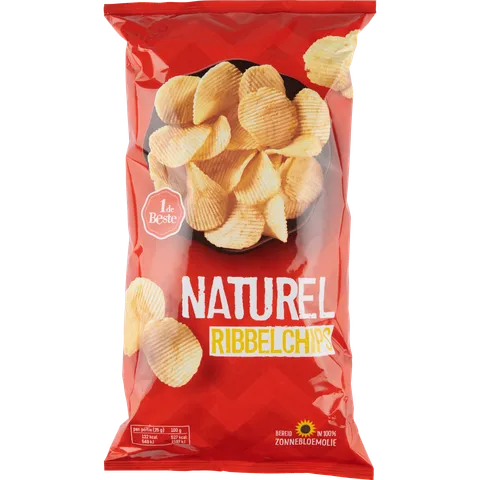 1 de Beste Ribbelchips naturel
