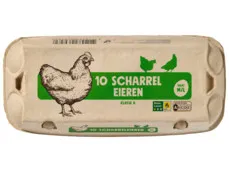 Witte scharreleieren