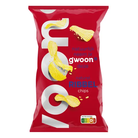 G'woon Ribbelchips naturel