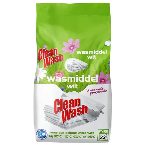 Clean Wash Poeder Wit