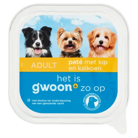 G'woon Hond Cup Kip Kalkoen