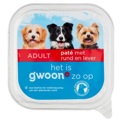 G'woon Hond Cup Rund Lever