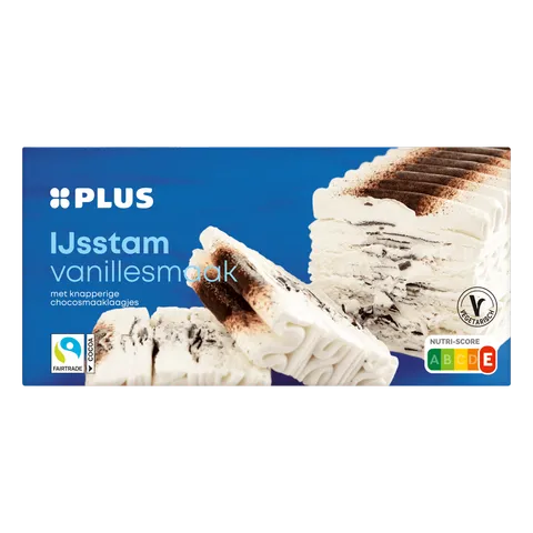 PLUS ijsstam vanillesmaak
