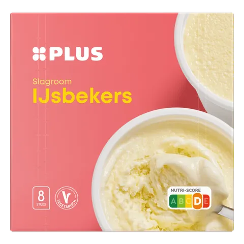 PLUS Roomijsbeker