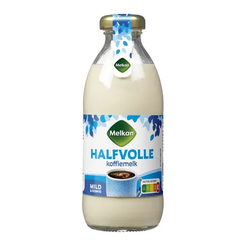 Melkan Koffiemelk Halfvol Fles