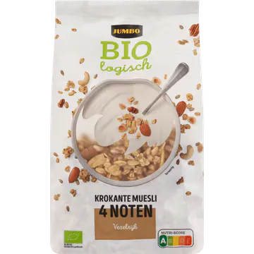 Jumbo Bio Krokante Muesli 4 noten 350g