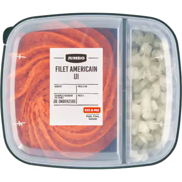 Jumbo Filet Americain met Ui 150 g