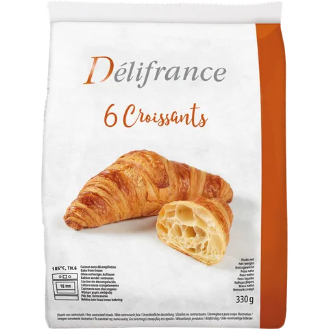 Délifrance Croissant roomboter 6 stuks