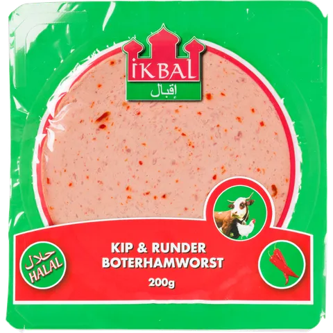 Ikbal Rund boterhamworst paprika